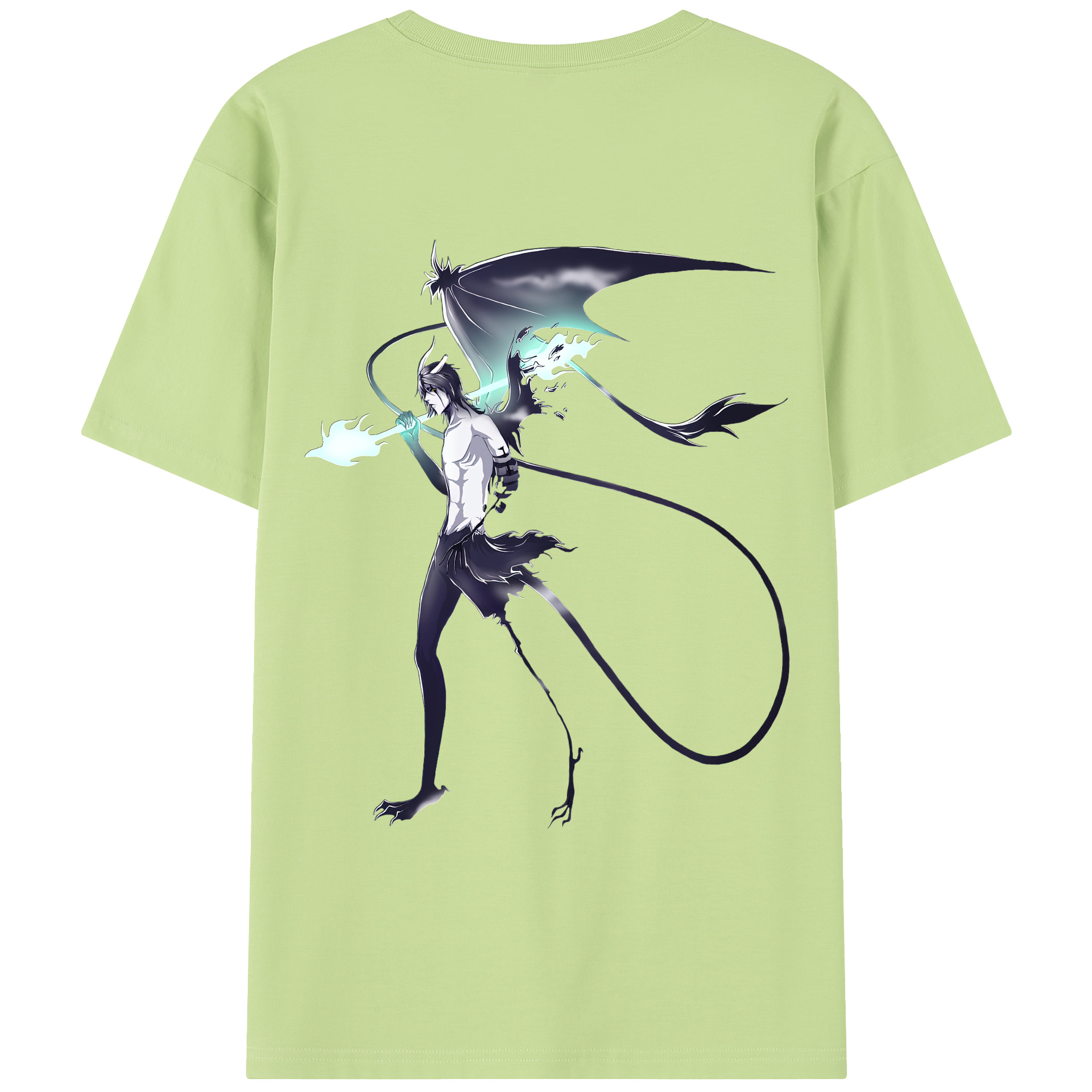 （画像用） ブリーチ ウルキオラ·シファー BLEACH Ulquiorra cifer 綿100％半袖Tシャツ（背面プリント）